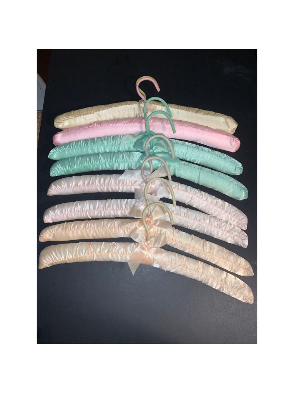 Unbranded Closet Accessories One Size Pink Green Padded Hangers